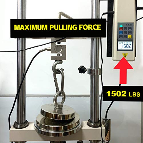 Image of DIYMAG Fishing Magnets with Countersunk Hole 4.72 inch 1500LBS Pulling Force | Strong Lifting Magnet Neodymium Rare Earth Eyebolt for Retrieving in River and Magnetic