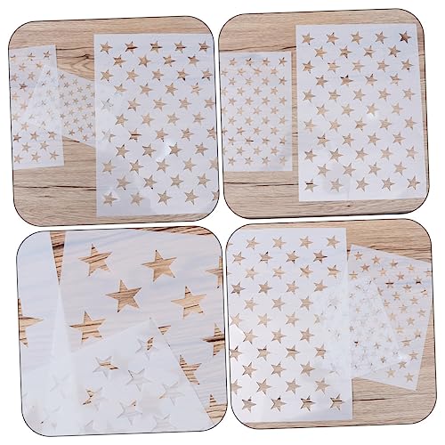 Pochoir étoile OSALADI : kit de modèles de peinture réutilisables pour DIY - 5
