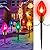 Jumbo C9 Christmas Lights Outdoor Decorations Lawn with Pathway Marker Stakes, 8.5 Feet LED Lights Covered Jumbo Multicolored Light Bulb for Holiday Outside Yard Garden Decor, 5 Lights