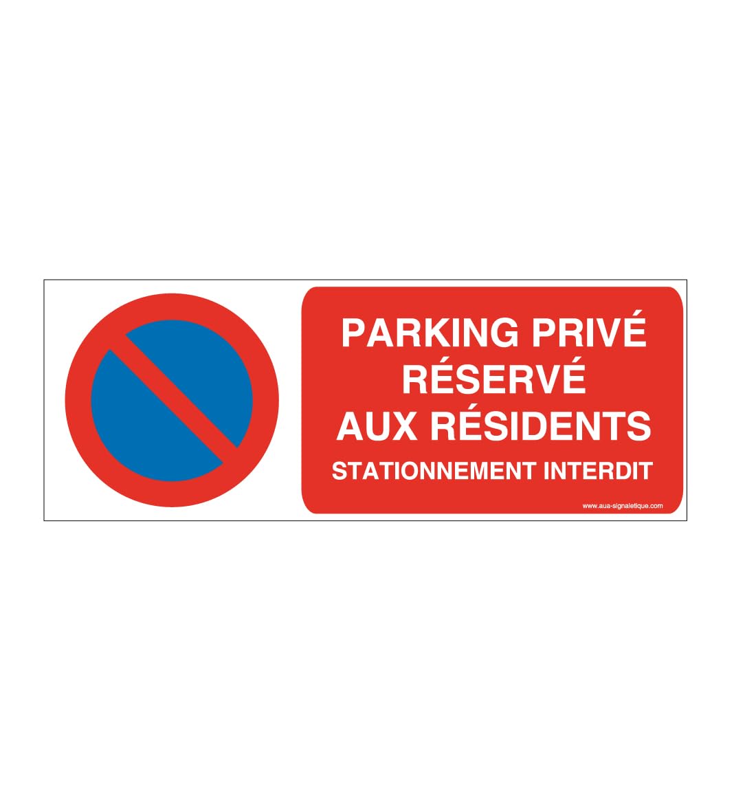 Panneau Parking Privé pour Stopper le Stationnement Gênant des Non-Résidents