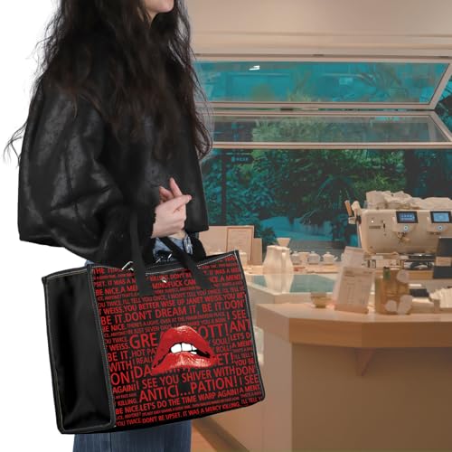 Bolso tote VAMSII Rocky Horror Lips miniatura 2