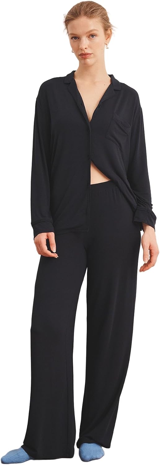 NAADAM, Button Up Sleep Shirt Women's