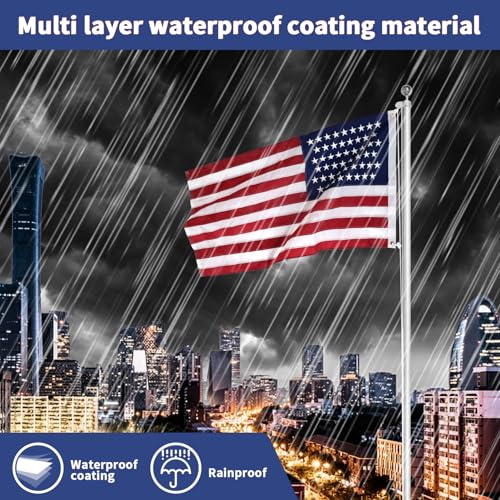 image for irbrisu Sturdy American Flag 3x5 Ft Outdoor Heavy Duty,100% Made in US