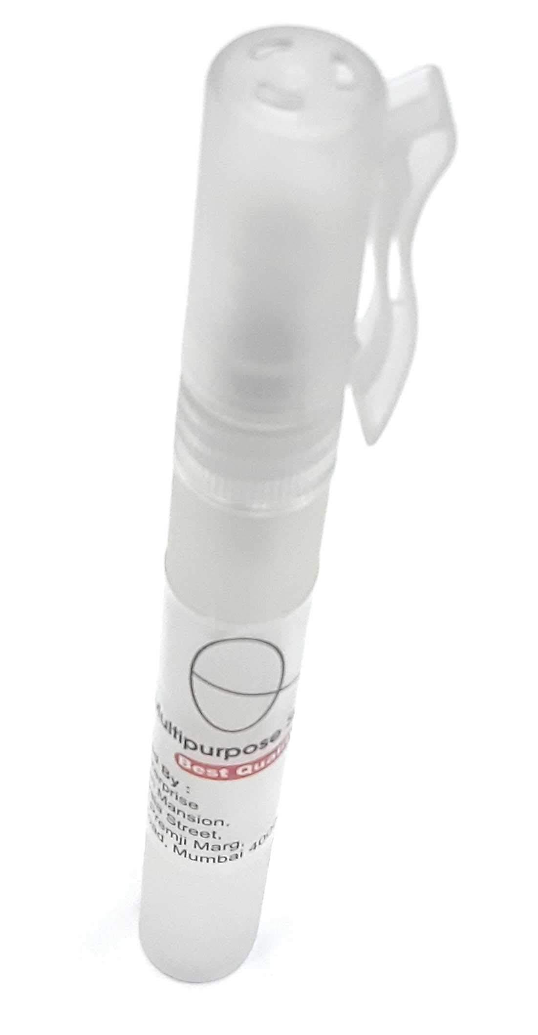 Aura Multipurpose Mist Spray Pet Bottles Empty Spray Bottle Rose Water Hair Spray Daily Use Travel Reusable Refillable Transparent Empty Pocket Spray Bottle (Pack Of 1) (10 ML)-image-1