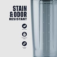 Vista 4 de BlenderBottle - Botella mezcladora serie Pro ideal para batidos de proteínas y bebidas de preentrenamiento, 28 onzas, color azul cerúleo