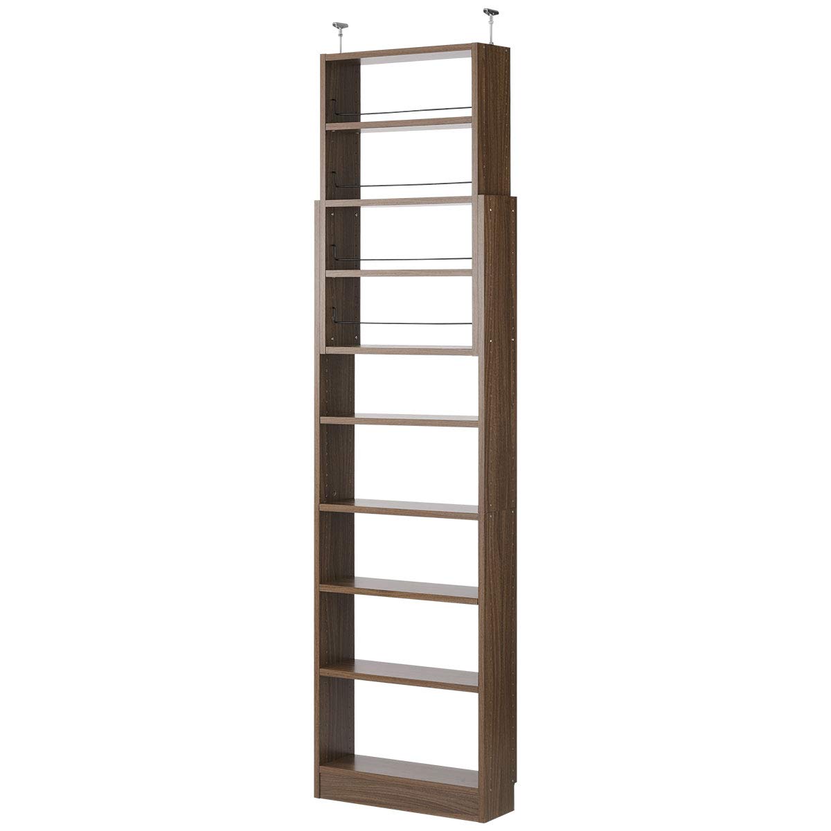 Amazon｜ぼん家具 本棚 大容量 幅60 つっぱり 壁面収納 薄型 奥行19cm