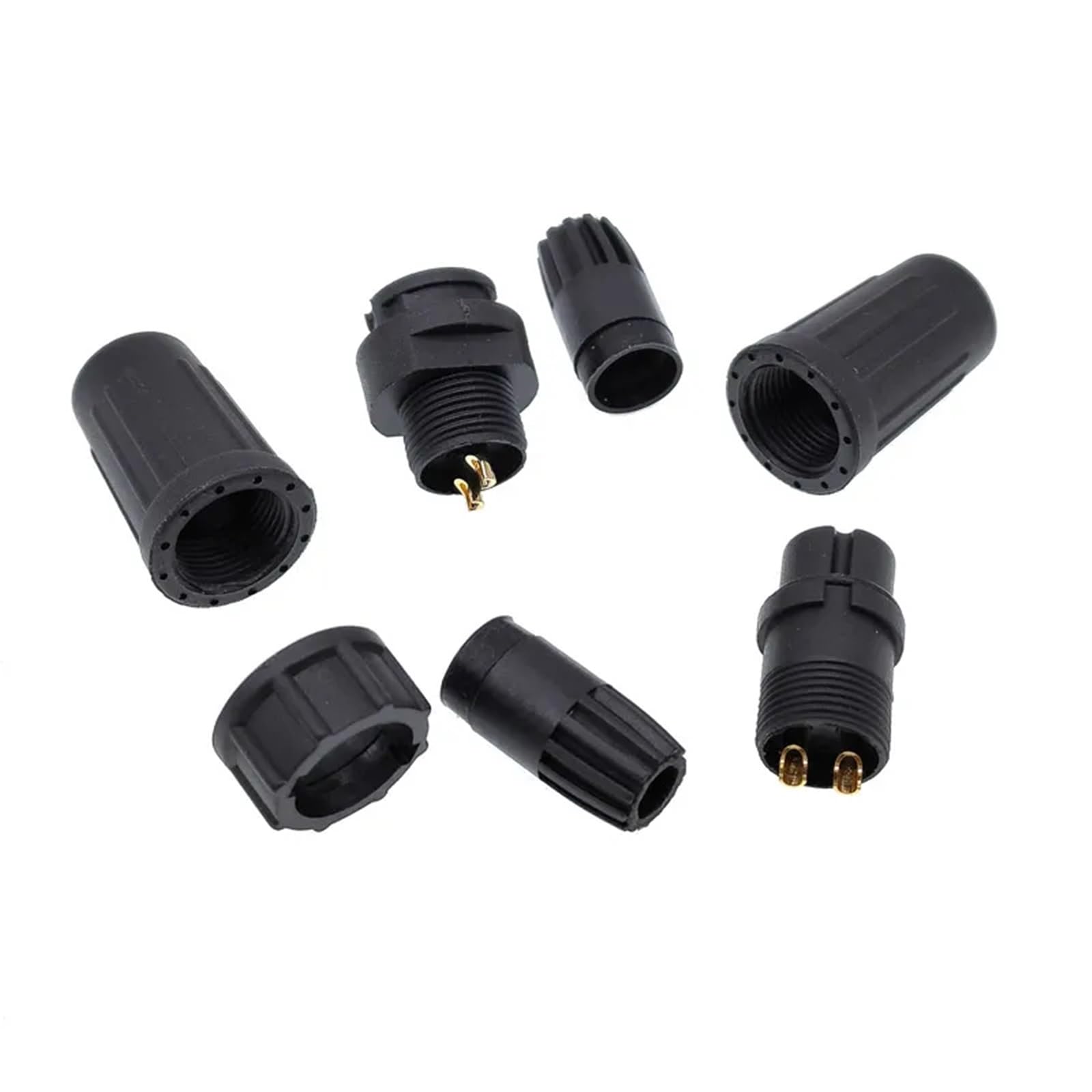 Zócalo de acoplamiento del conector de bayoneta PY07 Z108 - Paquete variado Conectores a tope de 2 pines a 7 pines 10 piezas(4P Bayonet 10pairs)