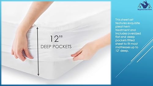 Miniatura 3 de Juego de sábanas y fundas de almohada de algodón egipcio puro tamaño Queen de 1000 hilos, sábanas de algodón egipcio, sábanas de satén, sábanas de