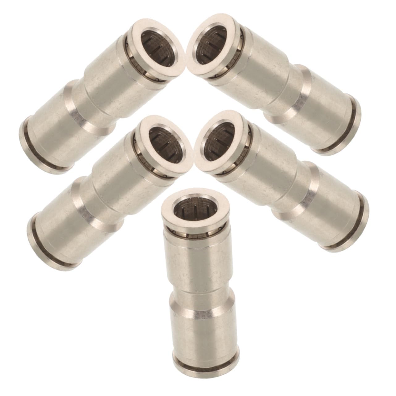 25pièces Raccords De Tuyau Nickelé Pour Systèmes Pneumatiques Connecteurs Droits Pour Air Et Outils Pneumatiques