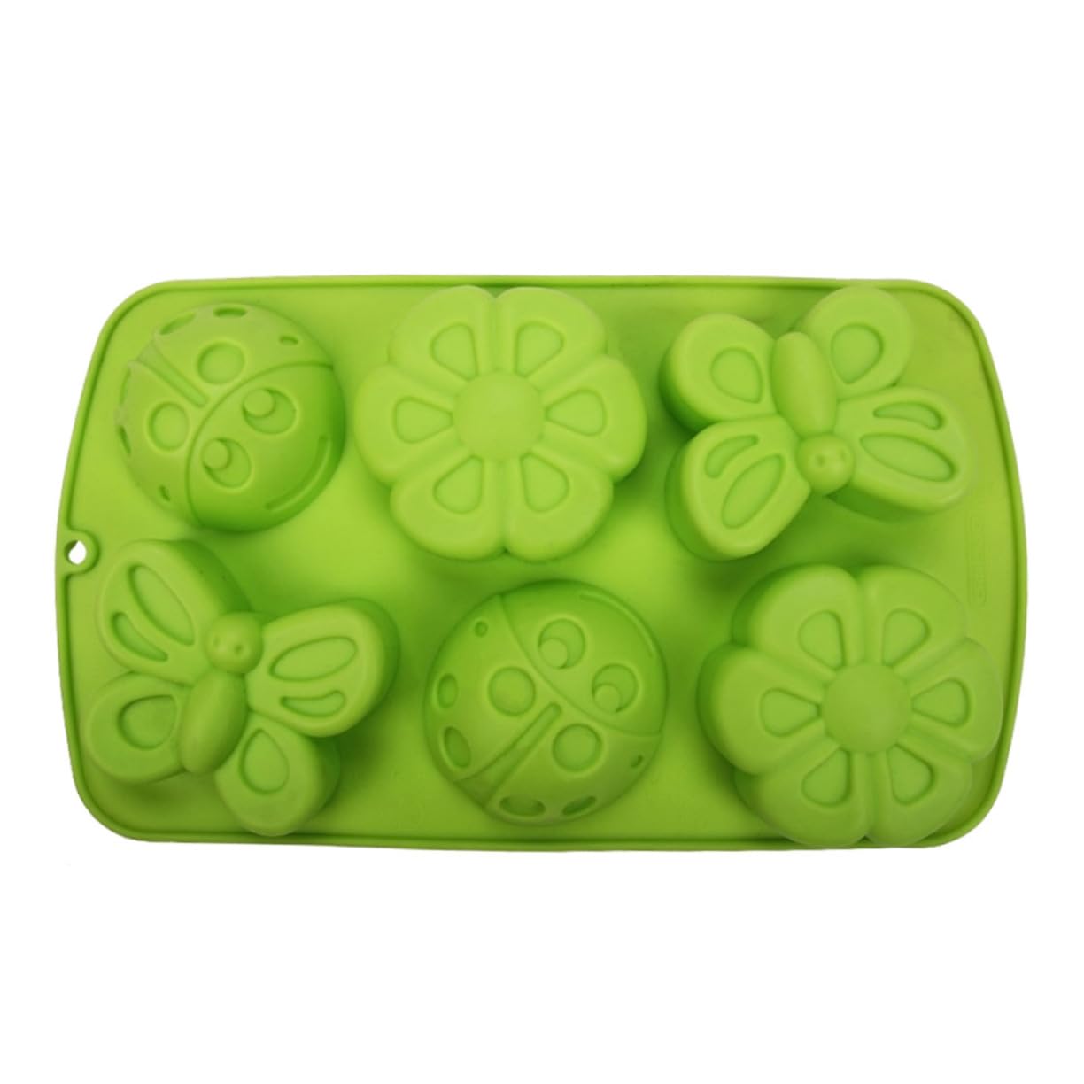 UPKOCH 3pezzi Stampo Silicone Antiscivolo Per Caramelle e Cioccolatini Forma Di Insetti e Fiori Per Soap e Decorazioni Per Torte Casuali Facile Da Pulire e
