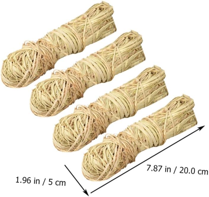 Homoyoyo 4pcs Natural Raffia Ribbon Bundle for DIY Crafts and Wrapping, 50g Each, Eco-Friendly Raffia Grass for Packaging, Floral Arrangements, and Handmade Decorations image 2