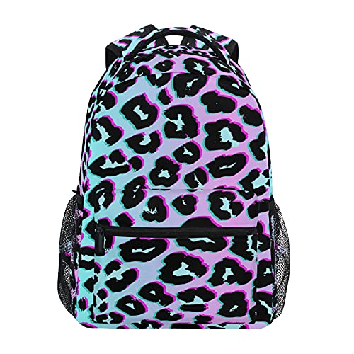 Bookbags Laptop Backpack For High School Women/Men Teens Rainbow Leopard Print Cheetah Animal Student Travel College Casual Shoulder Daypack #TOP6