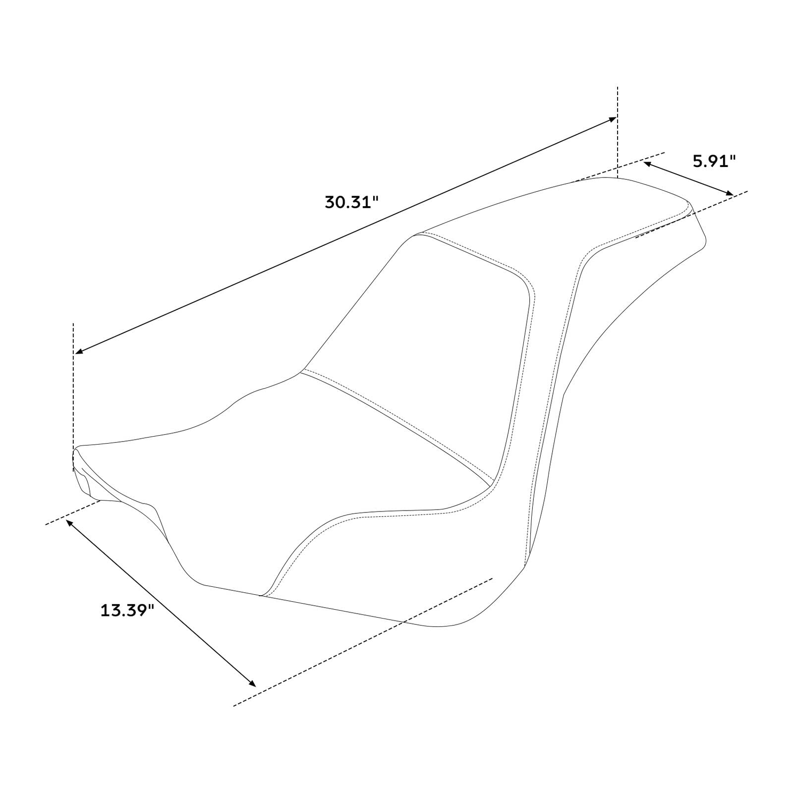 TCMT Sedile passeggero conducente monopezzo adatto per Harley Softail Street Bob FXBB FXBBS 2018-2023 Softail Standard FXST 2020-2023
