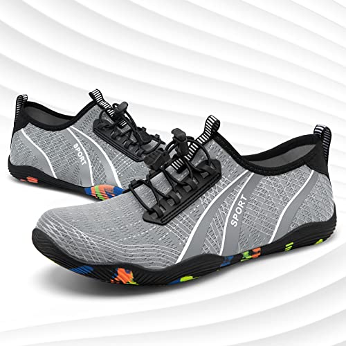 Image of ATHMILE Water Shoes for Men Women River Swim Beach Pool Adult Quick Dry