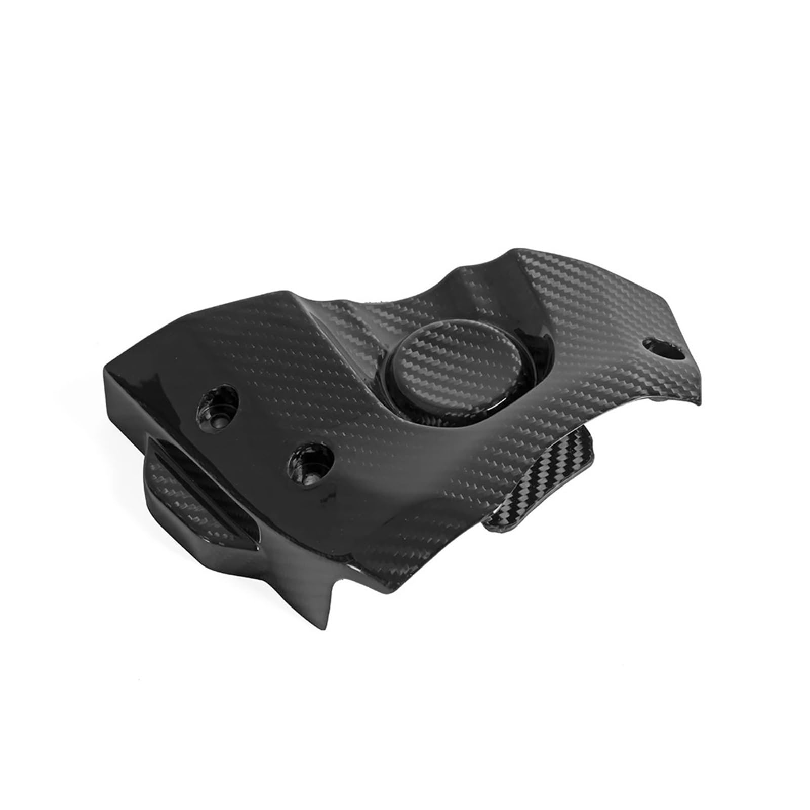 Cubierta De Carenado Compatible con Cadena Y Piñón Motor Motocicleta, Fibra Carbono, Compatible con Yamaha MT-07 (2018-2019) Sprocket Chain Cover Piñón De Motor Cubierta