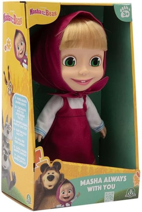 MHA41000 Maşa ve Koca Ayı - 23 cm Masha Doğum Günü Bebeği