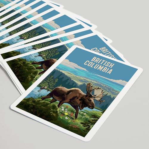 Lantern Press British Columbia, 52 cartas de póker miniatura 5