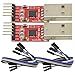 GODIYMODULES 2PCS CP2102 USB to Serial Converter USB to TTL UART Download 5PIN Module with Line