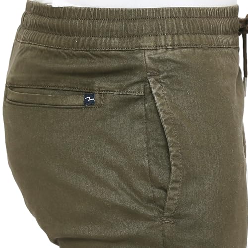 Image of Spykar Men's Slim Fit Mid Rise Trouser