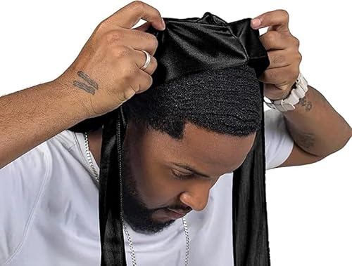 Bandana Durag Silky Dureg Premium para Waves e Tranças
