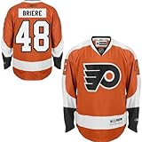 reebok nhl jersey size 58 fällt groß aus NHL Eishockey Trikot Philadelphia Flyers Daniel Briere #48 Jersey Premier (XL)