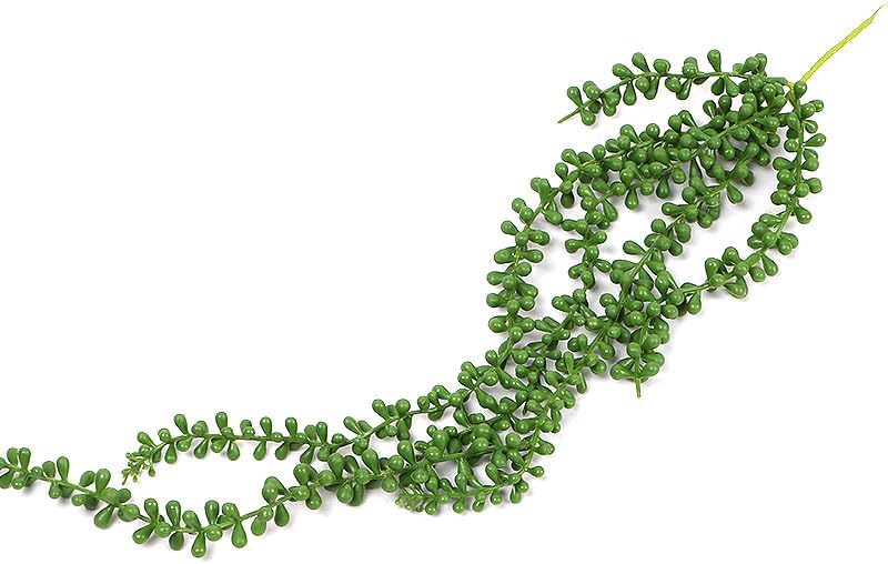 4pcs Fake Hanging Plants, String of Pearls Artificial Hanging Succulents Greenery Wall Decor - Faux Outdoor Plants for Planters - Image 2