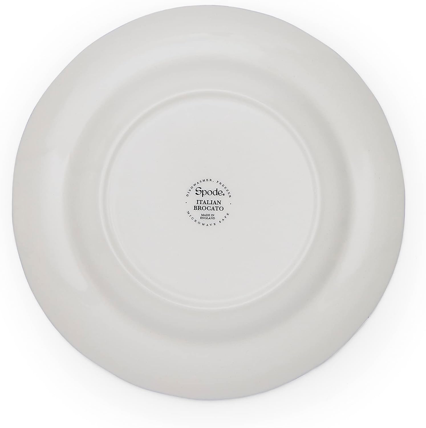 Spode Brocato Set of 4 20cm Plates, Blue & White