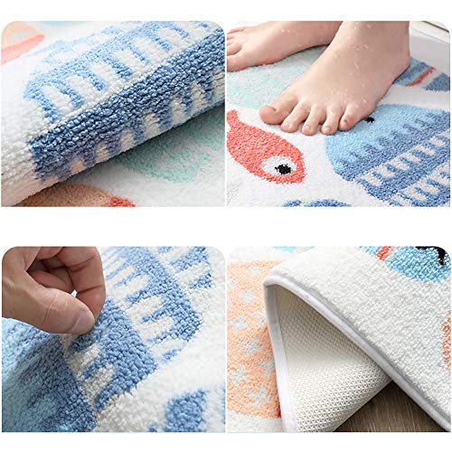 Tapis de sol durable lavable en machine pour salle de bain élégante
