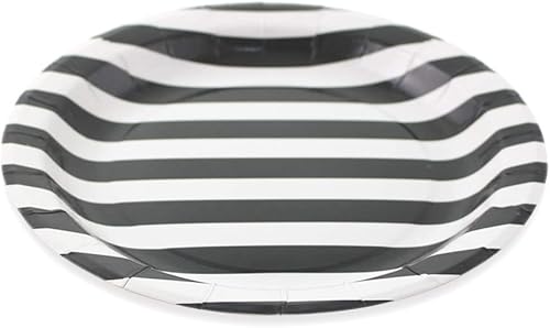 Miniatura 2 de Dulousia Suministros para fiesta de Halloween 54 piezas de vajilla espeluznante de esqueleto de calavera, platos desechables de papel, platos de