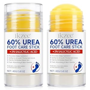 Foot Cream with Urea 60 Percent for Dry Cracked Heels and Dry Skin, Foot Care Stick Moisturizer and Repair for Dry, Rough & Cracked Skin, Foot and Hand, Cracked Heel Repair Cream, 2PCS