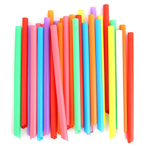 100 pitillos desechables plásticos colores mixtos miniatura 1