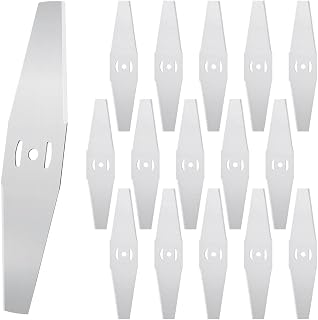 16 Pcs Metal Lawn Mower Replacement Blades, Brush Cutter Blade, Grass Trimmer Replacement Blades, for Garden Tool Accessories, Universal Craftsman Lawn Mower Attachments