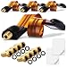 Produktbild 4x SAT Fensterdurchführung 8x F-Stecker ohne bohren Flachkabel 26cm vergoldet Koaxialkabel extrem flach 0,3mm Antennenkabel Fenster Tür Wohnwagen Camping TV F Kupplung 2x F-Buchse Kabel Ultra Slim