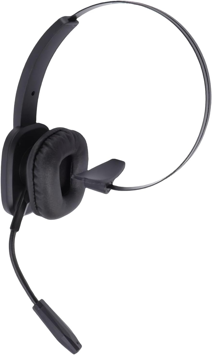 Wireless Headset, Bluetooth 5.3 Single Ear Headset with AI Noise Cancelling Mic, 28H Talk Time 56H Music Playback, Ideal for Truck Driver Remote Work Call Center