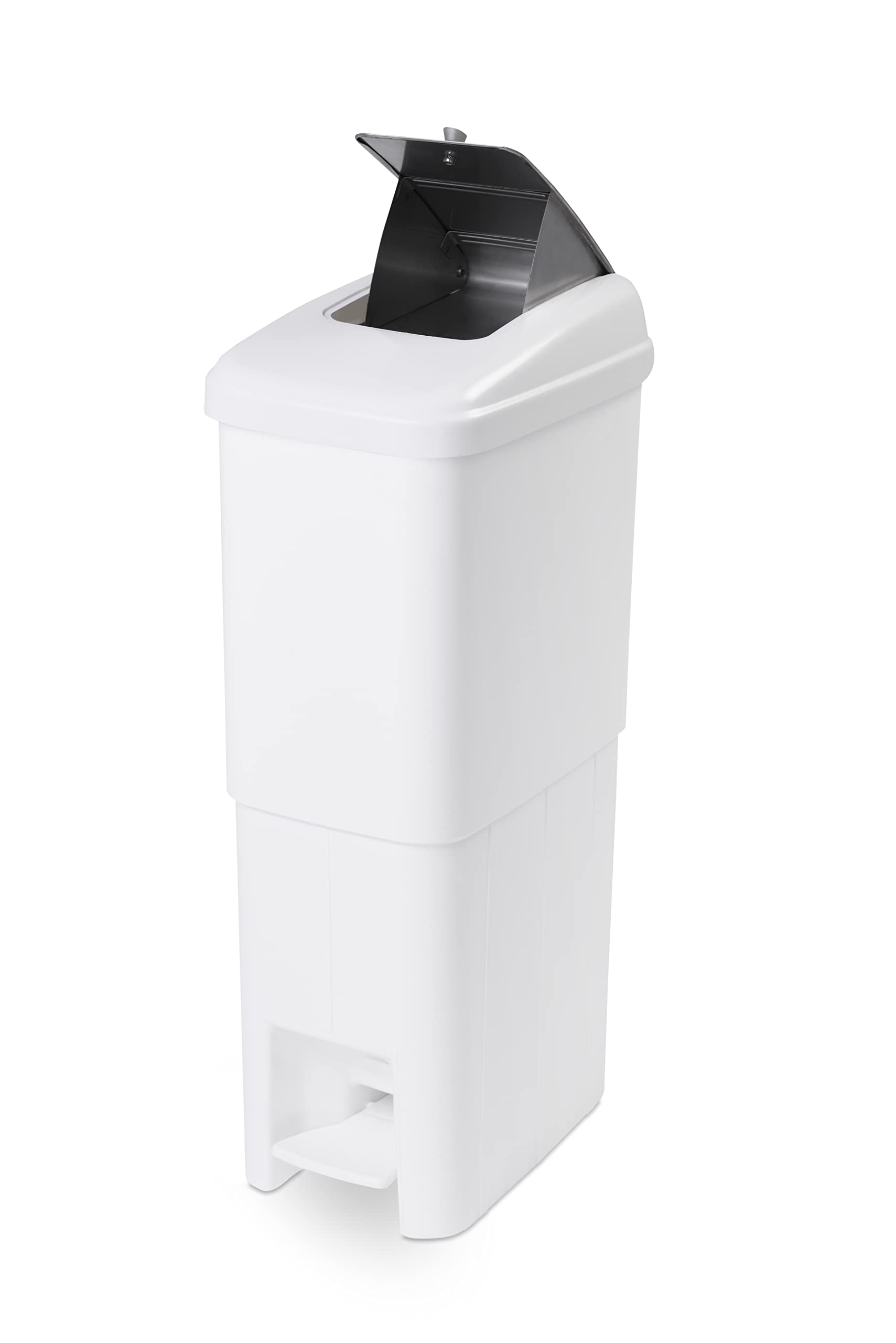 Papelera Baño | Compresero de Baño | Unidad Higiénica Femenina con Tapa de Acero Inoxidable | Contenedor sanitario femenino | Basura Baño Ideal para Baños Públicos y Privados