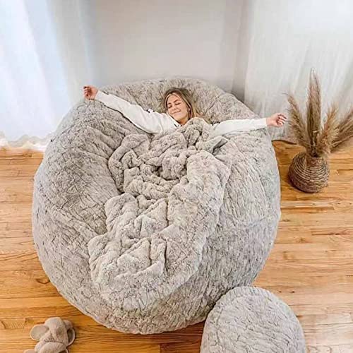 GAIGY Riesige Bohnenbeutel Sofa Big Pelz Sitzsack Bett Slipcover Koffer Kein Füllstoff Boden Seat Recliner Puff Lazy… – Bild 6