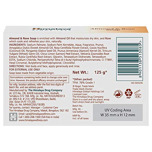Image of Himalaya Baby Shampoo (400 ml) & Herbals Soap, Almond and Rose, 125g (Pack of 4)