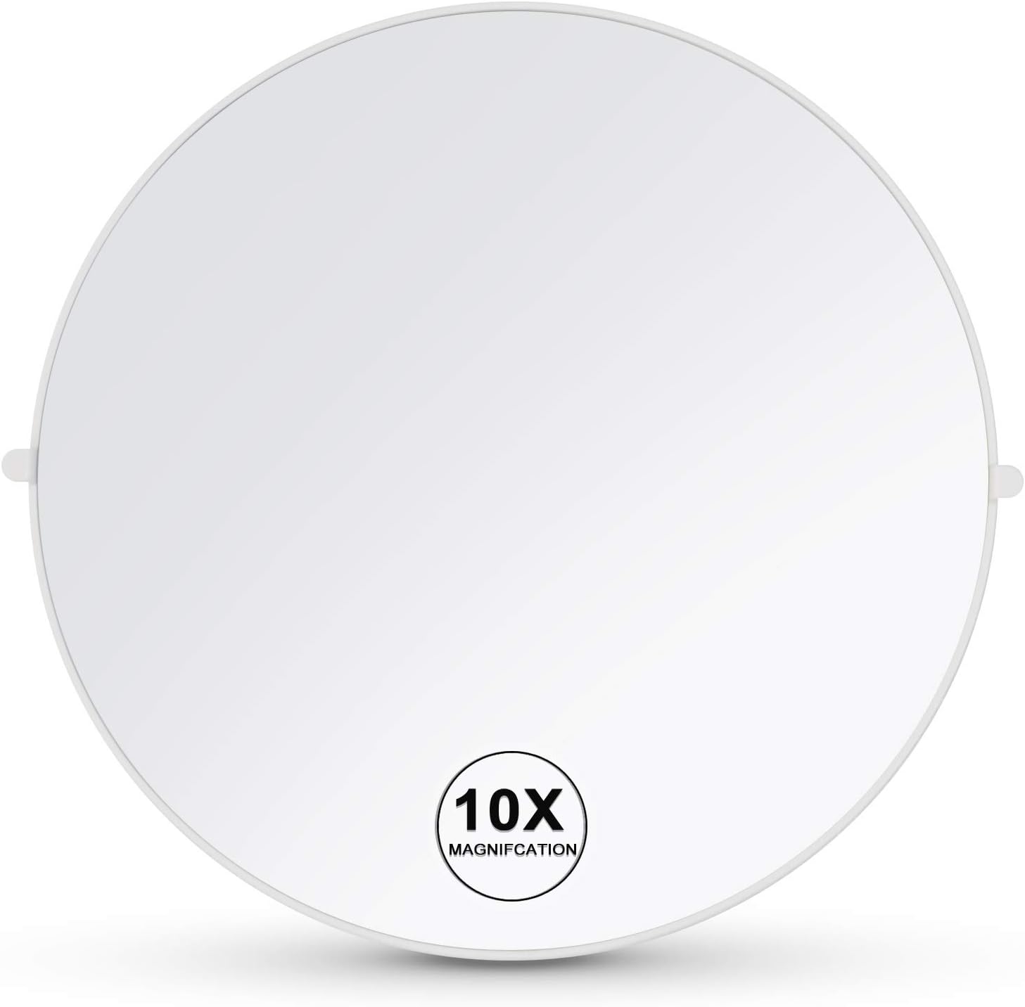 FASCINATE Wall Mounted Vanity Mirror 10X Magnifying Makeup Mirror Chrome Home