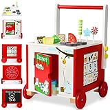 Baby Walker for Girls Boys Toddler Toys Age 1-2 Baby Activity Center Learning Wooden Toys for 1 2 3