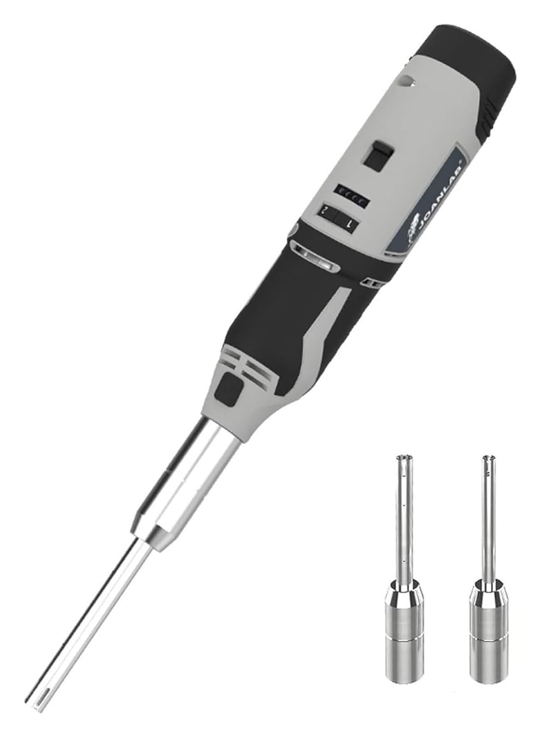 High-Speed Handheld Homogenizer for Lab - 0.5-250ml, 6 Gears Adjustable, Digital Display, Stainless Steel Heads(10mm+6mm)