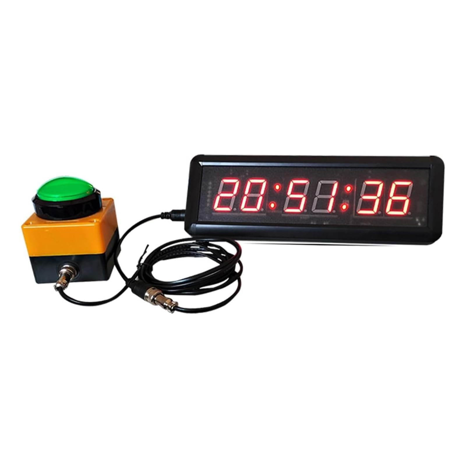Temporizador de gimnasio con reloj digital, cronómetro deportivo y alarma de cuenta atrás