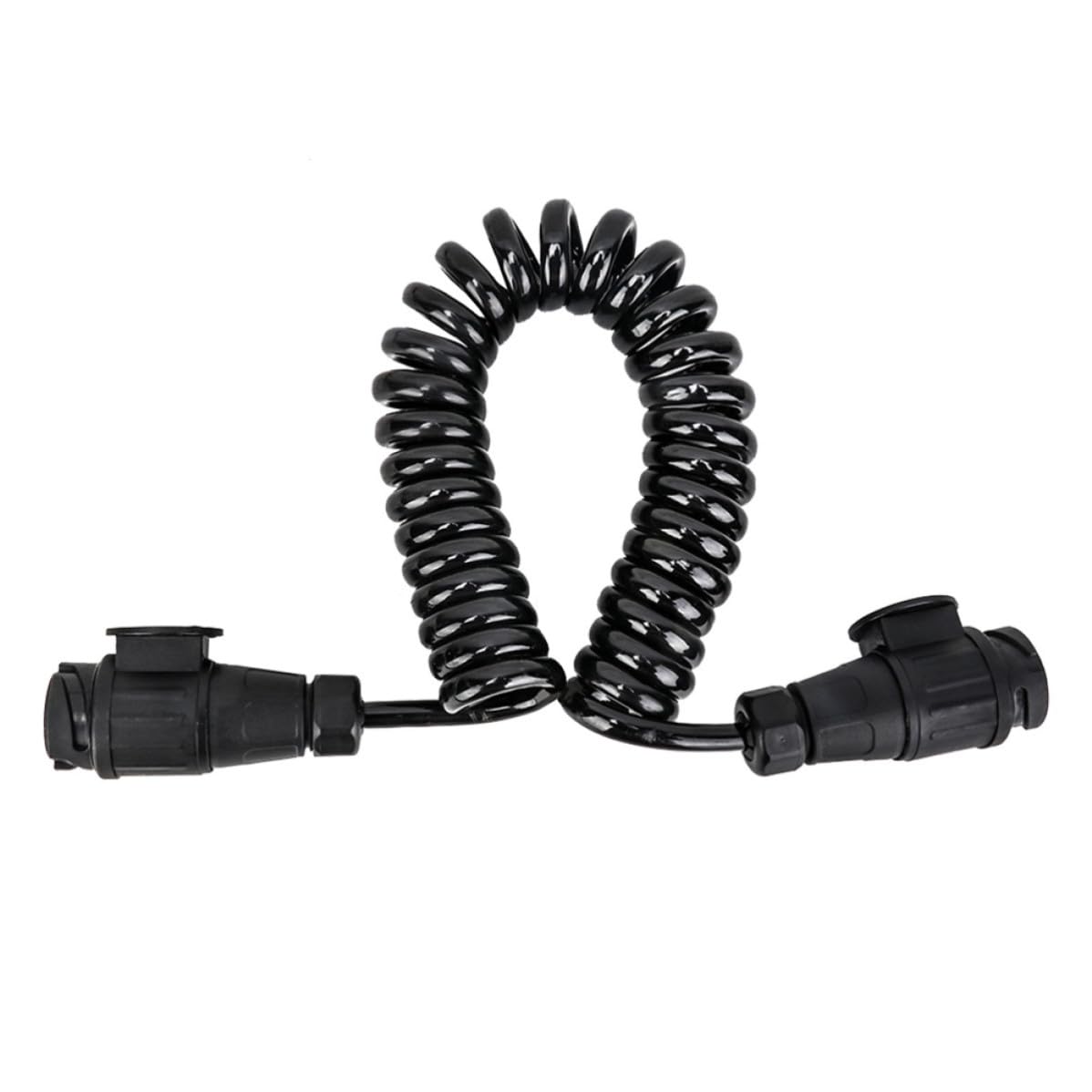 Conector de Remolque de 13 Vías en Plástico Negro para Coche