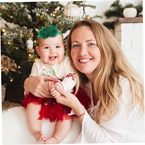 HONMEET 4 peças de faixas de cabelo para bebês, faixas elásticas para bebês e crianças, tiara para b