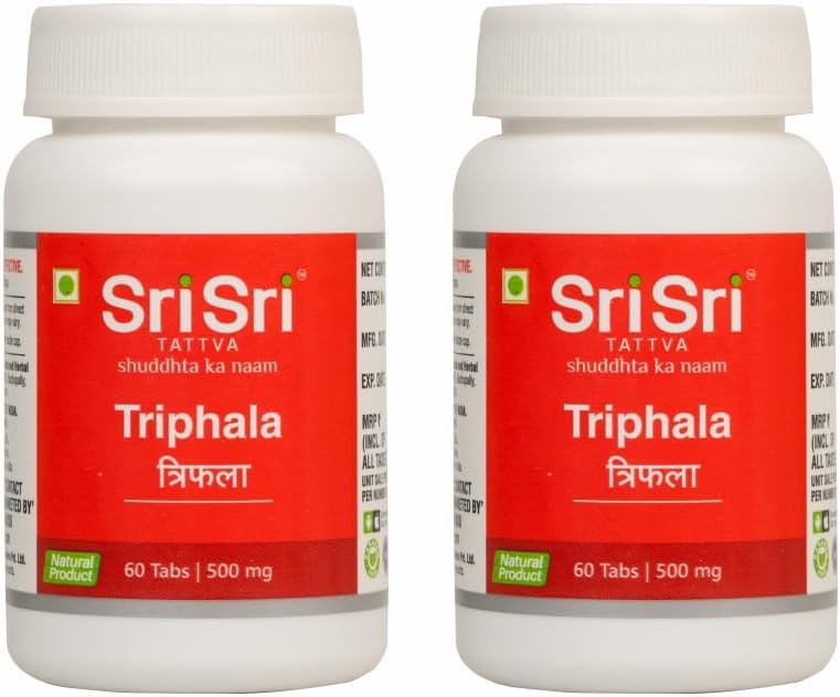 Sri Sri TATTVA shuddhta ka naam Triphala 500Mg Tablet - 60Count (Pack of 2)