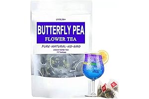 LYCKLIGA Butterfly Pea Flower Tea: Vibrant Blue Antioxidant Tea for Health and Wellness