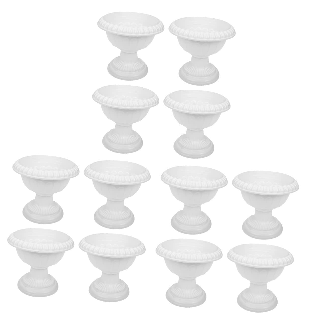 GANAZONO 12 vasi da fiori romani per esterni, decorazioni per porte d'ingresso, per matrimoni, fioriere, supporto per fiori da giardino, pilastro romano, vaso per piante grasse, decorazione greca,