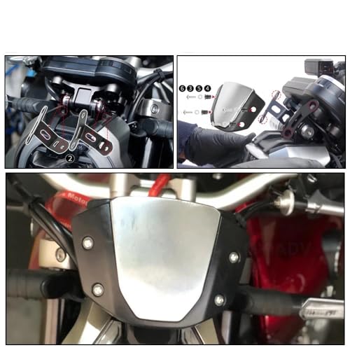 Extension pare-brise moto CB650R protection vent et débris de route