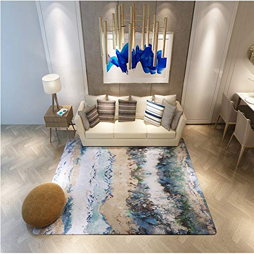 Tapis de lit scandinave lavable pour chambre à coucher et salon
