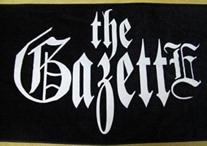 Amazon Co Jp The Gazette 10th Anniversary ロゴバスタオル ホビー 通販