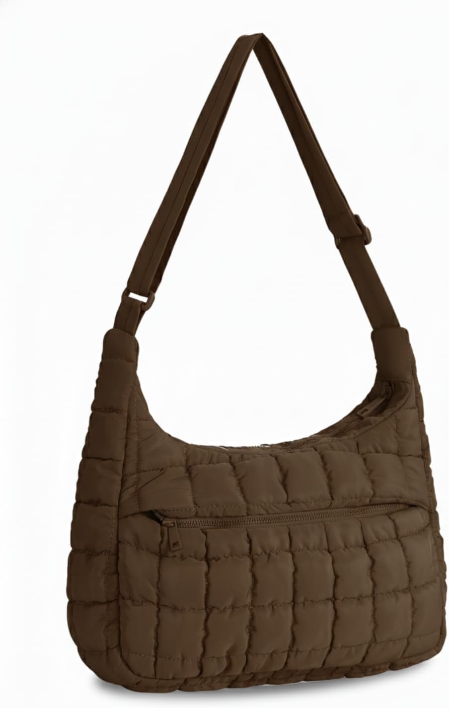 Quilted Puffer Tote Bag For Women Hobo Crossbody Purse Puffy Shoulder Bag Soft Fluffy Handbag for Everyday Use - Image 3